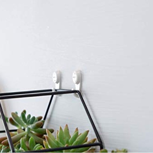 VanEnjoy 7 White Ceramic Wall Planters Vase and Copper,Drainage H...