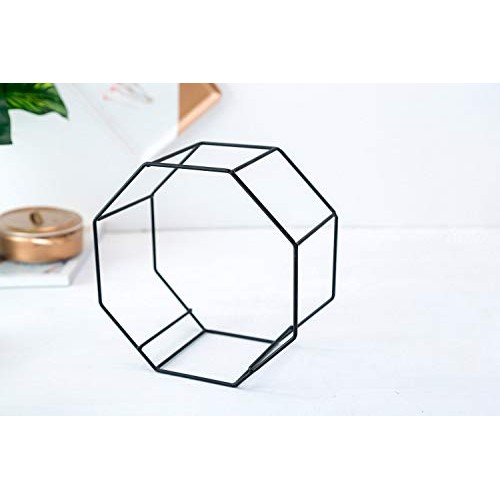 VanEnjoy 7 White Ceramic Wall Planters Vase and Copper,Drainage H...