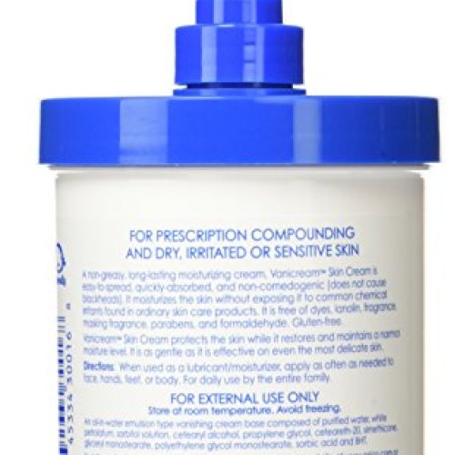 Vanicream Skin Cream With Pump Dispenser,16 oz