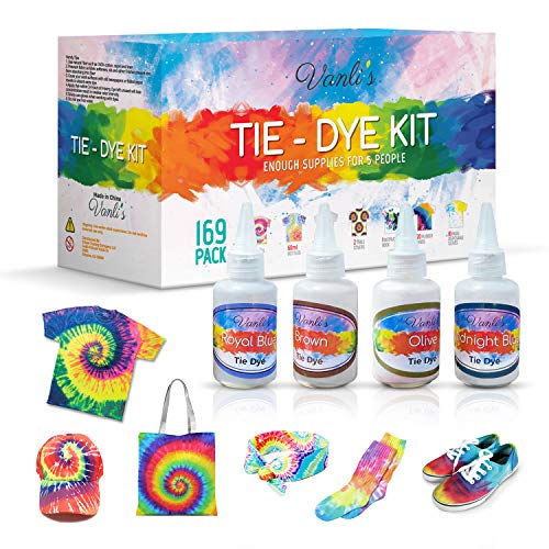 Tie Dye Kit for Kids and Adults. 26 Colors for DIY Fabric Dye Proj...