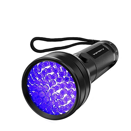 Vansky Flashlight Black Light 51 LED Blacklight Detector for Dog/C...
