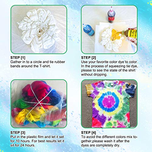 Vanstek Tie Dye DIY Kit, 20 Colors Tie Fabric Dye for Women, Kids,...