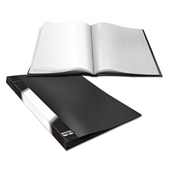 Presentation Book 40 Clear Pockets Sleeves Protectors Art Portfoli...