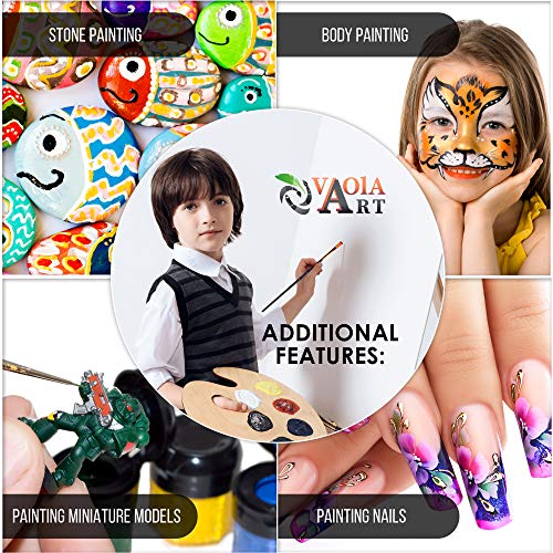 Acrylic Paint Brushes Set for Art Crafts - Face Body Makeup Painti...