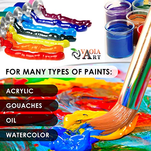 Acrylic Paint Brushes Set for Art Crafts - Face Body Makeup Painti...