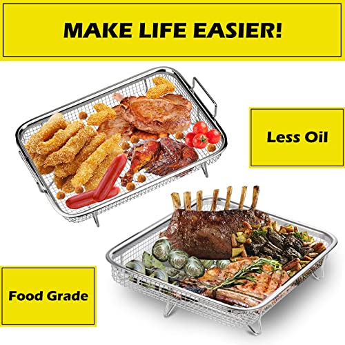Oven Air Fryer Basket and Tray, Extra Large Crisper Tray and Baske...
