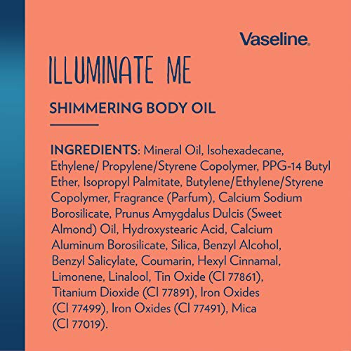 Vaseline Illuminate Me Shimmering Body Oil Created for Melanin Ric...