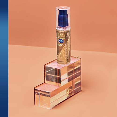 Vaseline Illuminate Me Shimmering Body Oil Created for Melanin Ric...