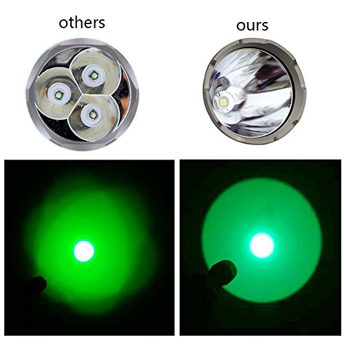 VASTFIRE Hunting Light 1000 Lumen Bright CREE Green LED Flashlight...