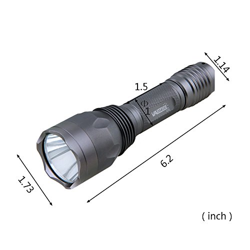VASTFIRE Hunting Light 1000 Lumen Bright CREE Green LED Flashlight...