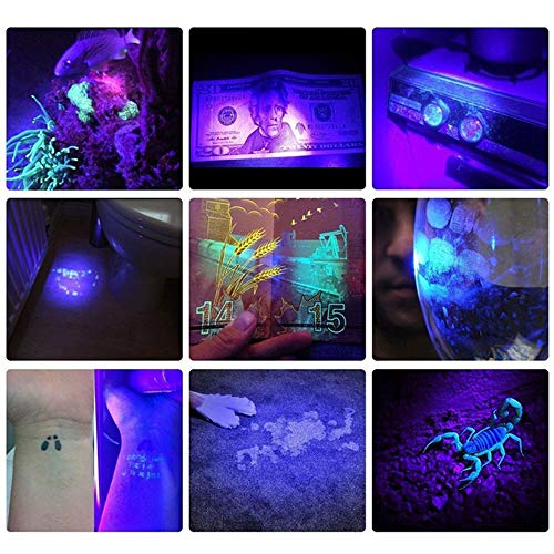 VASTFIRE Zoomable Green/Red/UV Hunting Flashlight Deer Blood Track...
