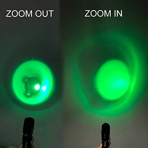 VASTFIRE Zoomable Green/Red/UV Hunting Flashlight Deer Blood Track...