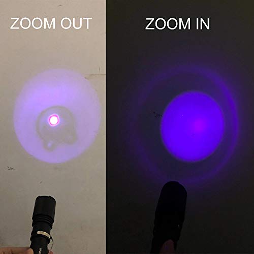 VASTFIRE Zoomable Green/Red/UV Hunting Flashlight Deer Blood Track...