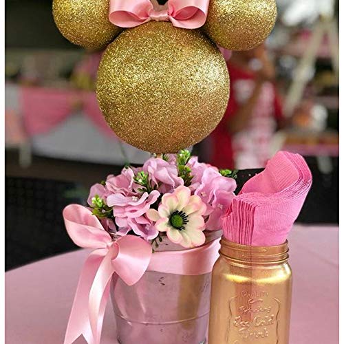 VATIN 1-1/2 Wide Double Faced Polyester Pearl Pink Satin Ribbon C...