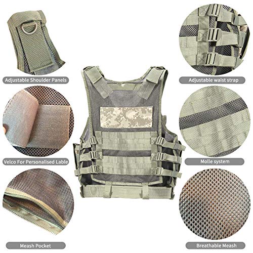 vAv YAKEDA Army Fans Tactical Vest Outdoor Equipment Supplies Brea...