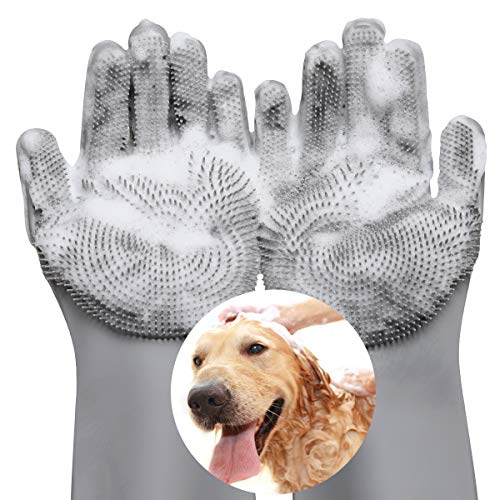 VavoPaw Pet Hair Remover, Gentle Magic Pet Grooming Gloves, Effici...