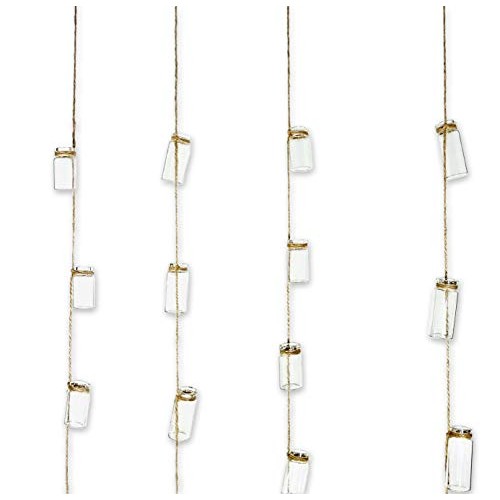 VBgree Wall Hanging Glass Planter - Rustic Glass Wall Plant Holder...