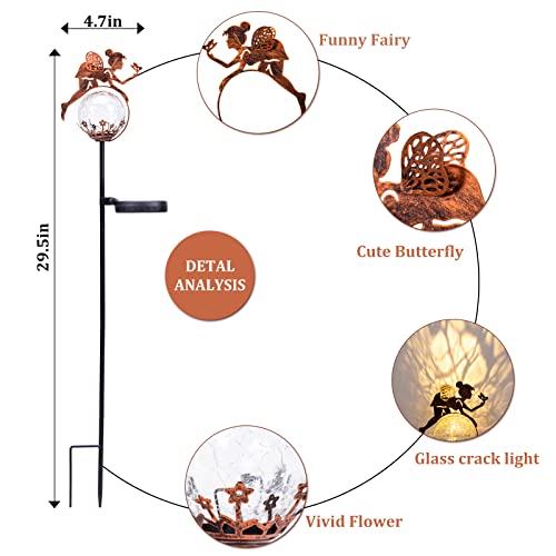 Garden Decor Outdoor Solar Fairy Lights - Spring Garden Light Meta...