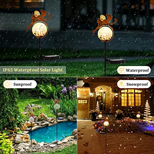 Garden Decor Outdoor Solar Fairy Lights - Spring Garden Light Meta...