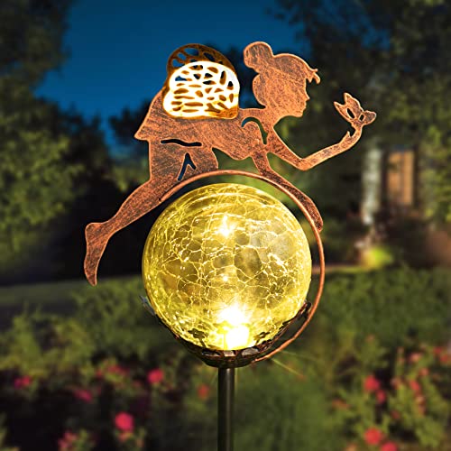 Garden Decor Outdoor Solar Fairy Lights - Spring Garden Light Meta...