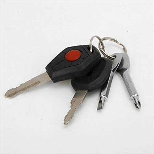 VCOROS Outdoor Portable Keychain Screwdrivers Tool, Flat Head Scre...