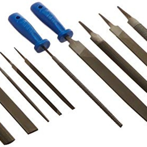 12 pc steel file and rasp tool set for metal and wood
