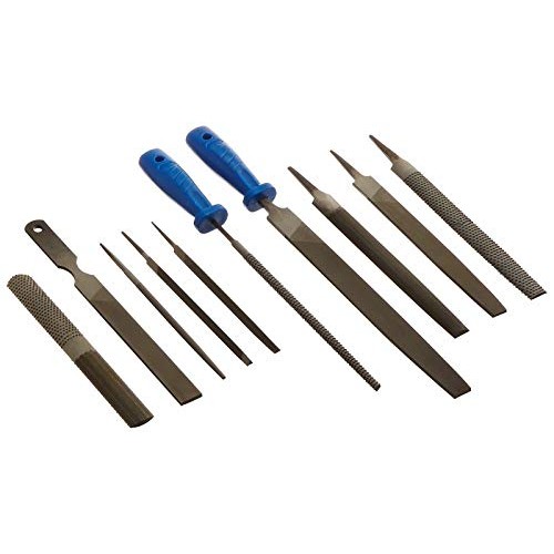 12 pc steel file and rasp tool set for metal and wood