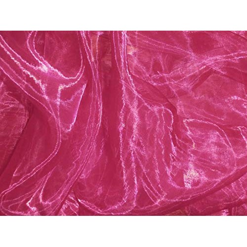 VDS - 10 Yard Charmeuse Bridal Solid Organza Fabric for Wedding Dr...
