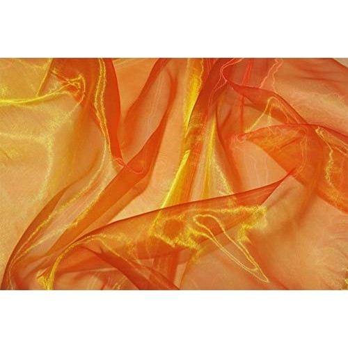 VDS - 10 Yard Charmeuse Bridal Solid Organza Fabric for Wedding Dr...