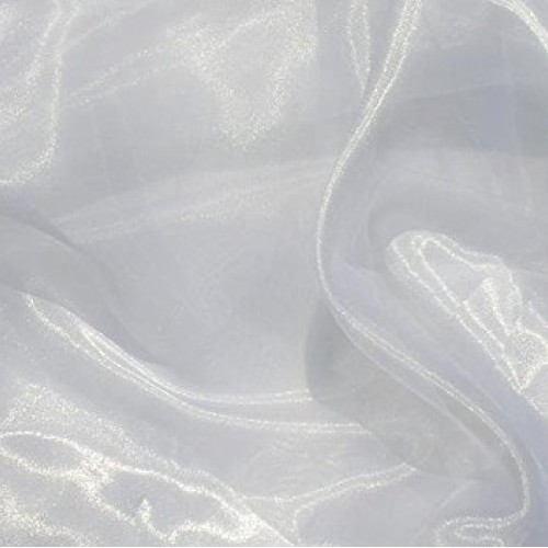 VDS - 10 Yard Charmeuse Bridal Solid Organza Fabric for Wedding Dr...
