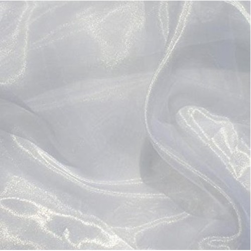 VDS - 10 Yard Charmeuse Bridal Solid Organza Fabric for Wedding Dr...