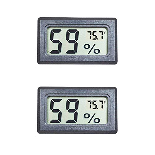 Veanic 2-Pack Mini Digital Electronic Temperature Humidity Meters ...