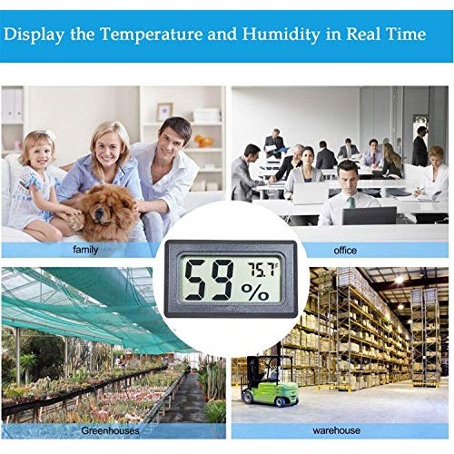 Veanic 4-Pack Mini Digital Electronic Temperature Humidity Meters ...