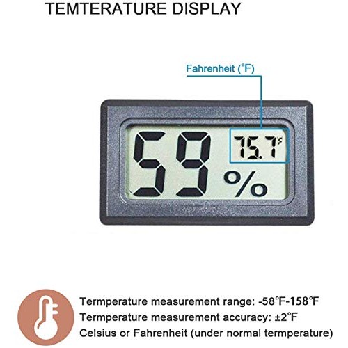 Veanic 4-Pack Mini Digital Electronic Temperature Humidity Meters ...