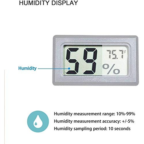Veanic 4-Pack Mini Digital Electronic Temperature Humidity Meters ...