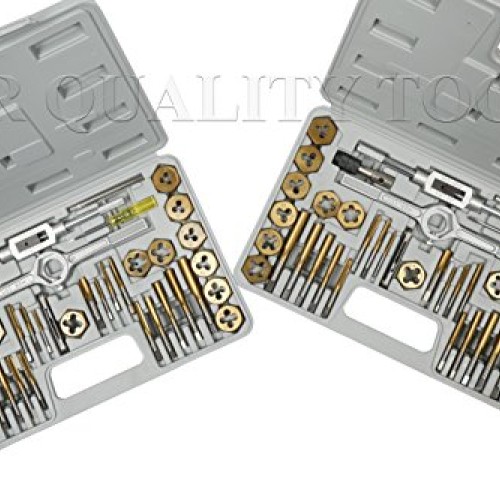 Vector Tools Tap and Die Set, Premium, SAE & METRIC, Titanium Coat...