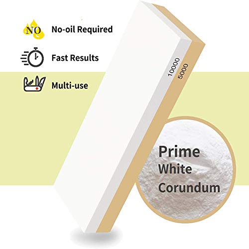 Whetstone 5000/10000 Grit Sharpening Stone, VECU 2 Side Polishing ...