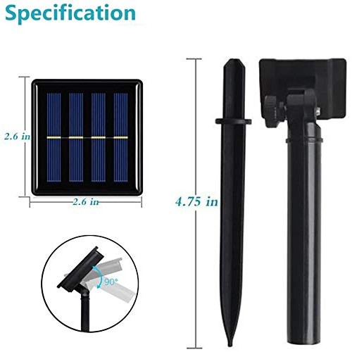 Outdoor LED Solar Landscape Spotlight, VEEKI 6 LED Waterproof Pond...