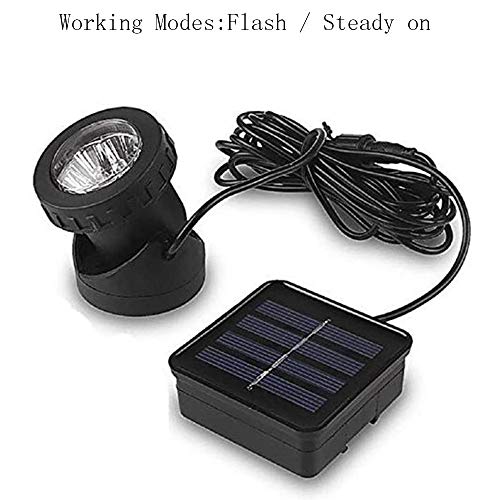 Outdoor LED Solar Landscape Spotlight, VEEKI 6 LED Waterproof Pond...