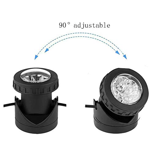 Outdoor LED Solar Landscape Spotlight, VEEKI 6 LED Waterproof Pond...