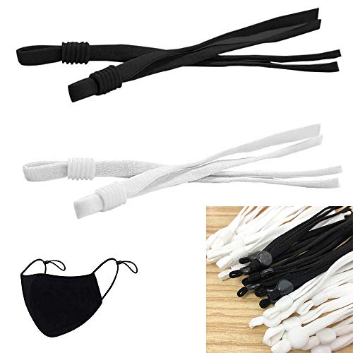 VEIREN 100 Pieces Elastic Bands with Adjustable Buckle High Stretc...