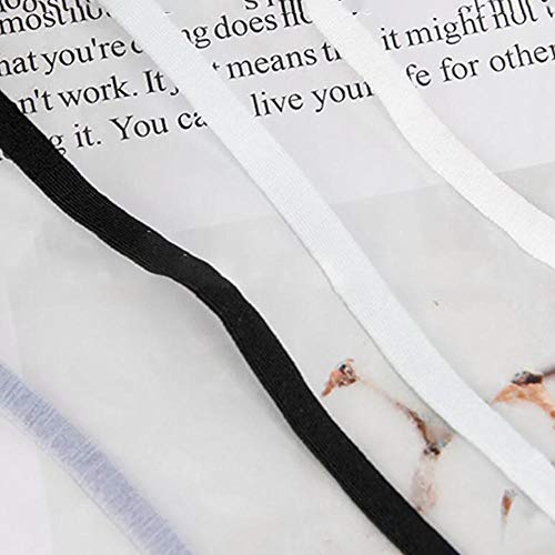VEIREN 100 Pieces Elastic Bands with Adjustable Buckle High Stretc...
