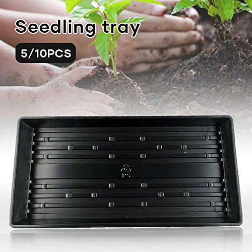 VELIHOME 5/10 PCS Rectangular Seedling Trough, Plastic Seeding Tra...