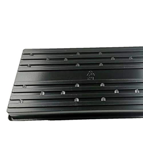 VELIHOME Plastic Growing Trays Rectangular Seedling Trough Withou...