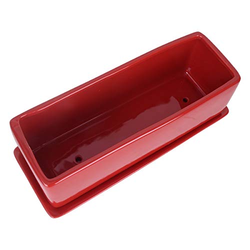 Vencer 12 Inch Modern Minimalist Ceramic Succulent Planter Pot - W...