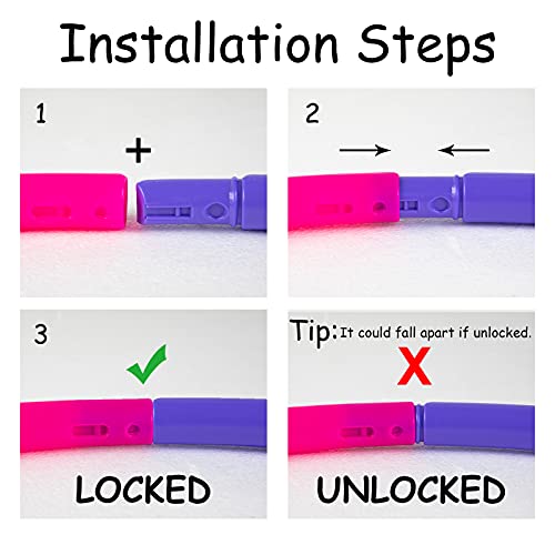 VENSEEN Exercise Hoop for Kids, Detachable Adjustable Weight Size ...