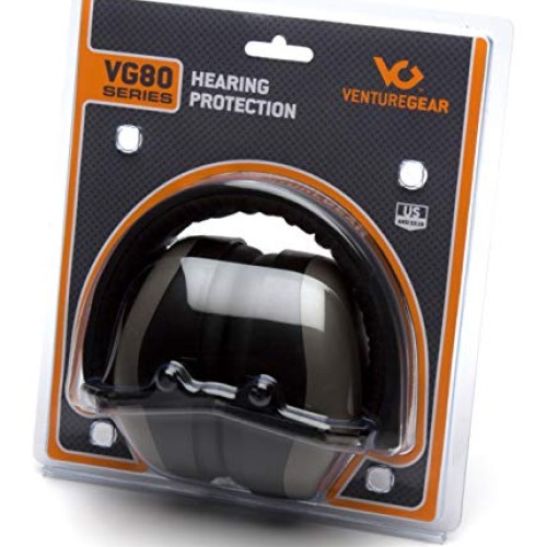 Venture Gear VG80 Series Adult Hearing Protection Earmuff, Gray, V...
