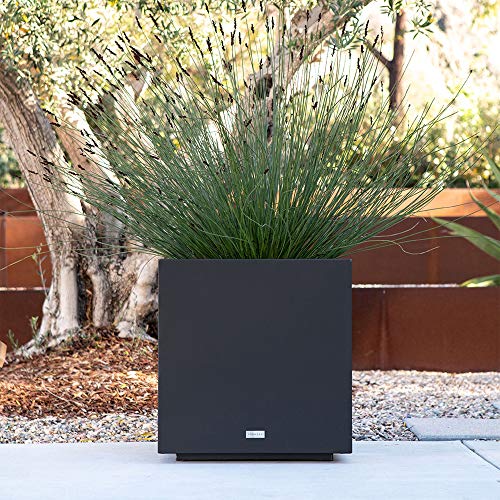 Veradek Metallic Series Indoor/Outdoor Cube Planter
