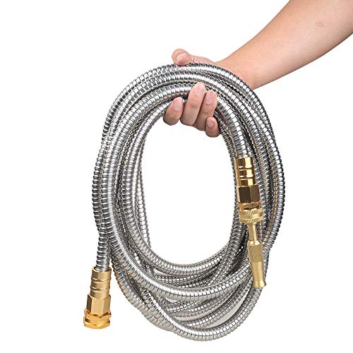 VERAGREEN Stainless Steel Metal Garden Hose 304 Stainless Steel Wa...