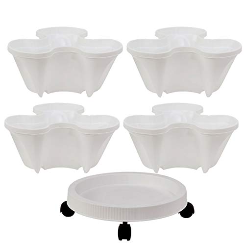 VEROP Vegetable Melon Fruit Planting Pot,4-Layer Three-Dimensional...